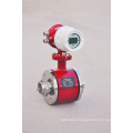 Integrated 316lss tri-clamp lithium battery rubber liner electromagnetic flow meter for water